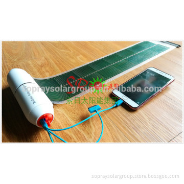 2017 Most Popular Copper Indium Gallium Selenide CIGS ROHS Rollable Retractable Solar Panel Charger Instructions